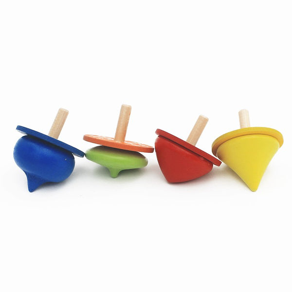 Wooden Spinning Top (4 Pcs)