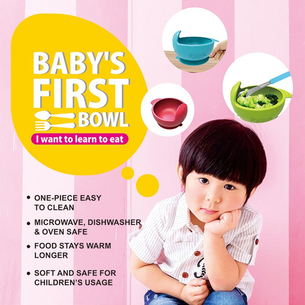 Puku Baby Silicone Bowl - Pastel