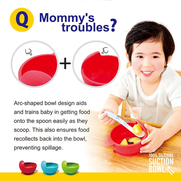 Puku Baby Silicone Bowl - Pastel