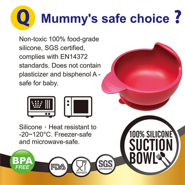 Puku Baby Silicone Bowl - Pastel