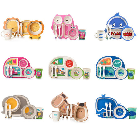 kids bamboo plate, kids bamboo dinnerware set, baby bamboo plate, kids dinnerware set, baby dinnerware set, bamboo dinnerware