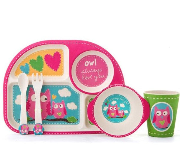 kids bamboo plate, kids bamboo dinnerware set, baby bamboo plate, kids dinnerware set, baby dinnerware set, bamboo dinnerware