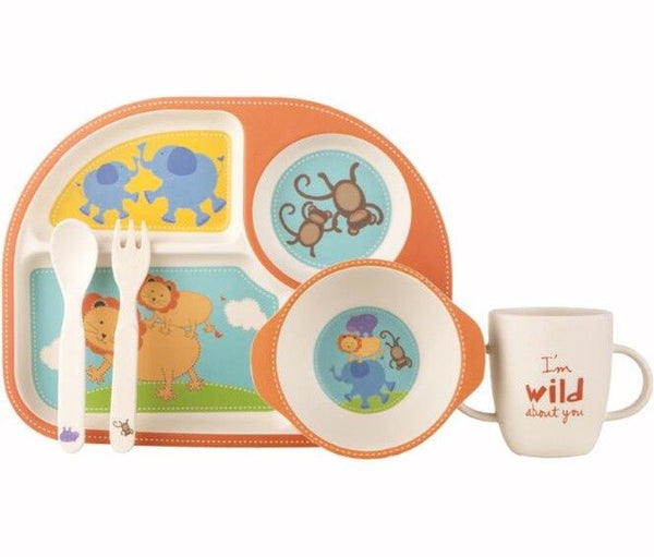 kids bamboo plate, kids bamboo dinnerware set, baby bamboo plate, kids dinnerware set, baby dinnerware set, bamboo dinnerware