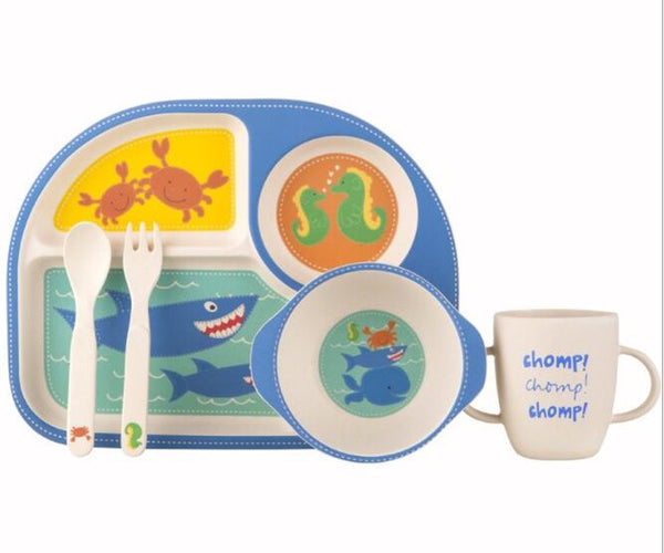 kids bamboo plate, kids bamboo dinnerware set, baby bamboo plate, kids dinnerware set, baby dinnerware set, bamboo dinnerware
