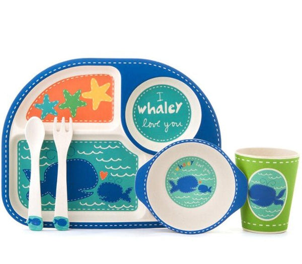kids bamboo plate, kids bamboo dinnerware set, baby bamboo plate, kids dinnerware set, baby dinnerware set, bamboo dinnerware