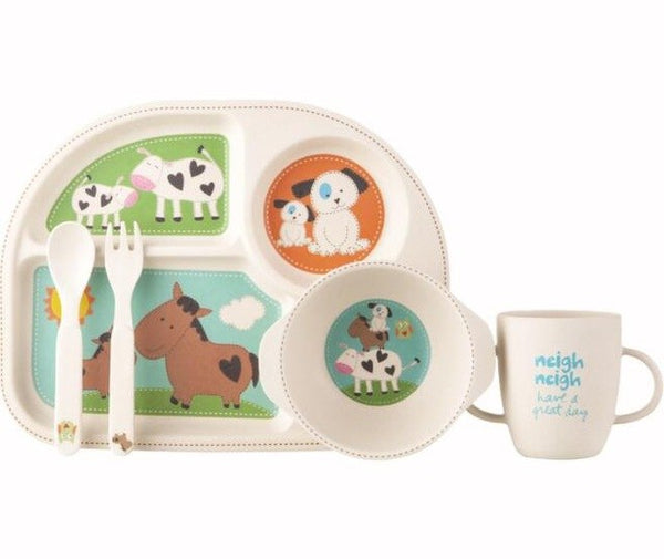 kids bamboo plate, kids bamboo dinnerware set, baby bamboo plate, kids dinnerware set, baby dinnerware set, bamboo dinnerware
