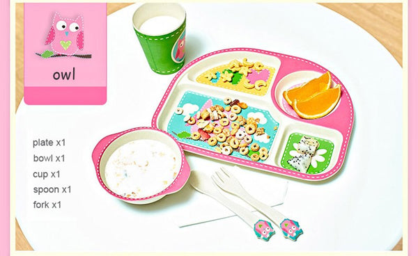 kids bamboo plate, kids bamboo dinnerware set, baby bamboo plate, kids dinnerware set, baby dinnerware set, bamboo dinnerware