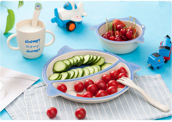 kids bamboo plate, kids bamboo dinnerware set, baby bamboo plate, kids dinnerware set, baby dinnerware set, bamboo dinnerware