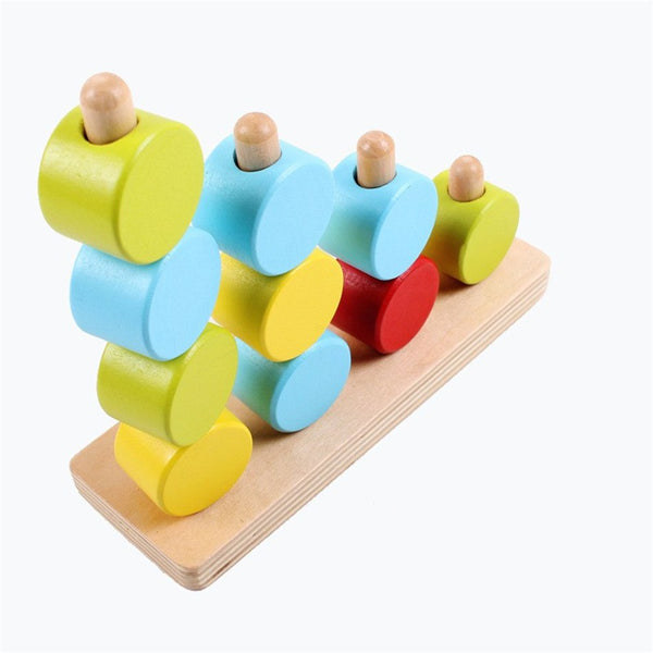 stacking toy, wooden stacking toy, wooden toy, educational toy, baby stacking toy