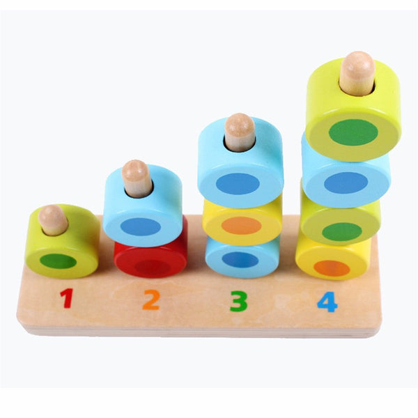 stacking toy, wooden stacking toy, wooden toy, educational toy, baby stacking toy