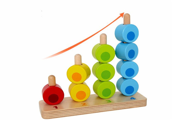 stacking toy, wooden stacking toy, wooden toy, educational toy, baby stacking toy