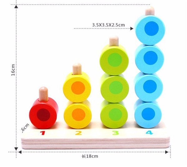 stacking toy, wooden stacking toy, wooden toy, educational toy, baby stacking toy
