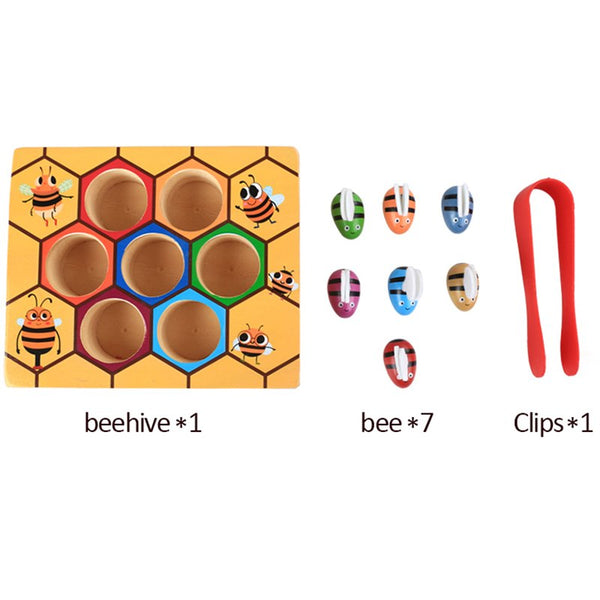beehive toy, color matching toy, montessori toy