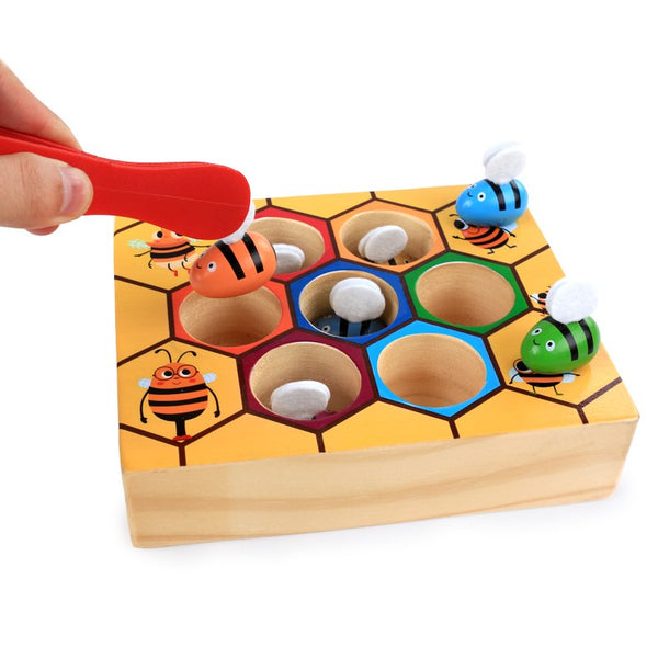 beehive toy, color matching toy, montessori toy
