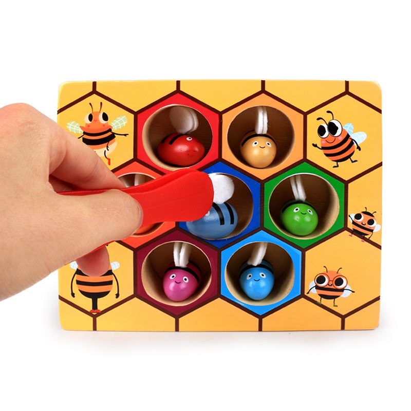 beehive toy, color matching toy, montessori toy