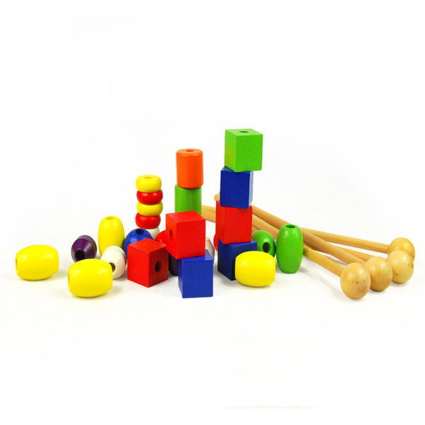 Wooden Beads Matching Wooden Montessori Toy