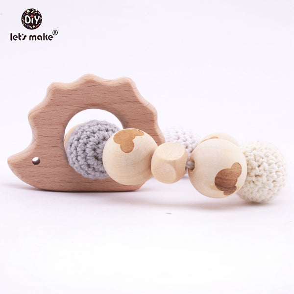Hedgehog with Crochet Beads Rattle