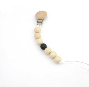 Wooden Beads Teether Pacifier Clip Chain
