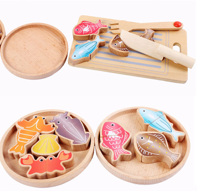 Role Play Catch the Fish Cooking Wooden Toy