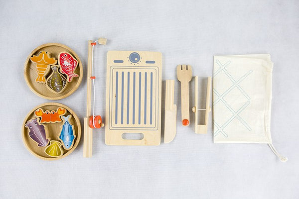 Role Play Catch the Fish Cooking Wooden Toy