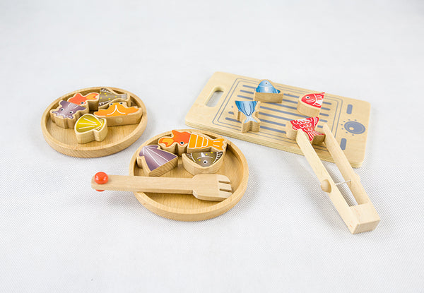 Role Play Catch the Fish Cooking Wooden Toy