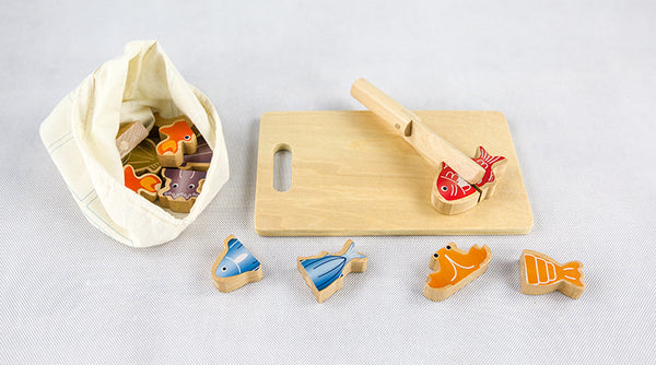 Role Play Catch the Fish Cooking Wooden Toy