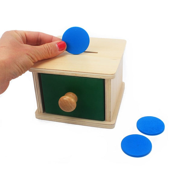 Coin and Ball Drop Box Wooden Montessori Toy (Sold as set or separately)