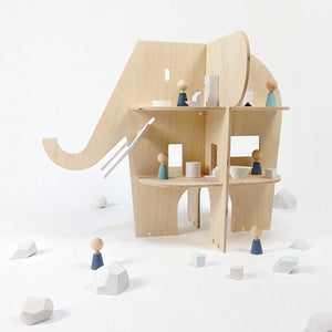 Elephant Wooden Shelf Nursery Decor