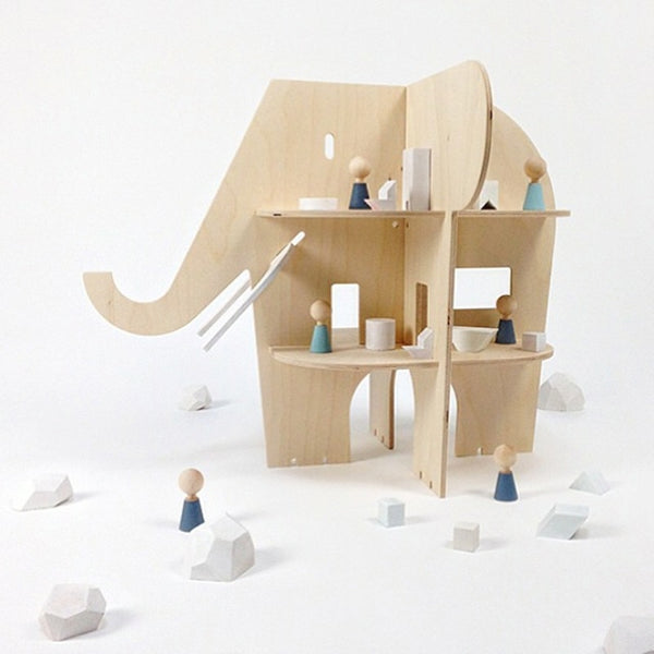 Elephant Wooden Shelf Nursery Decor