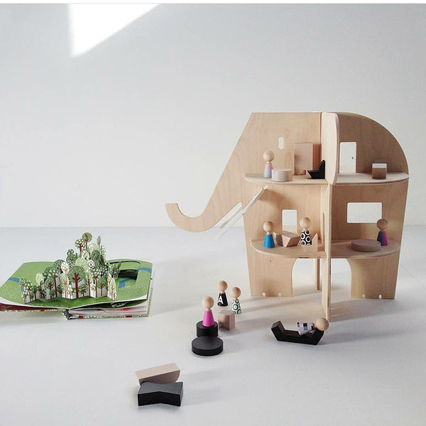 Elephant Wooden Shelf Nursery Decor