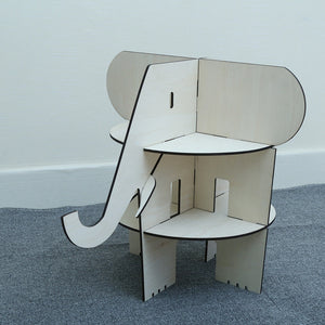 Elephant Wooden Shelf Nursery Decor