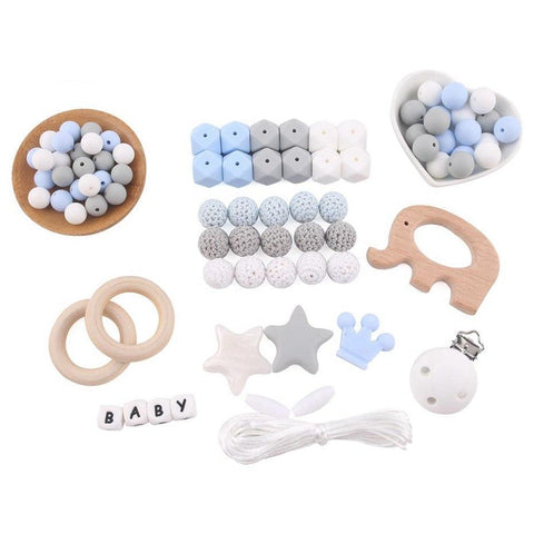 DIY Silicone Beads Teether Bracelets - Elephant