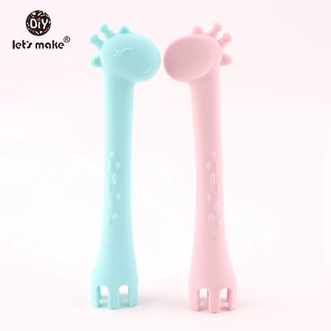 silicone baby fork, baby fork,baby utensils, silicone fork