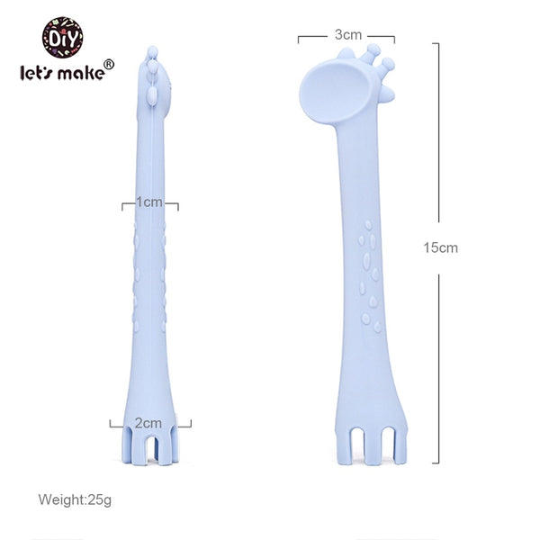silicone baby fork, baby fork,baby utensils, silicone fork