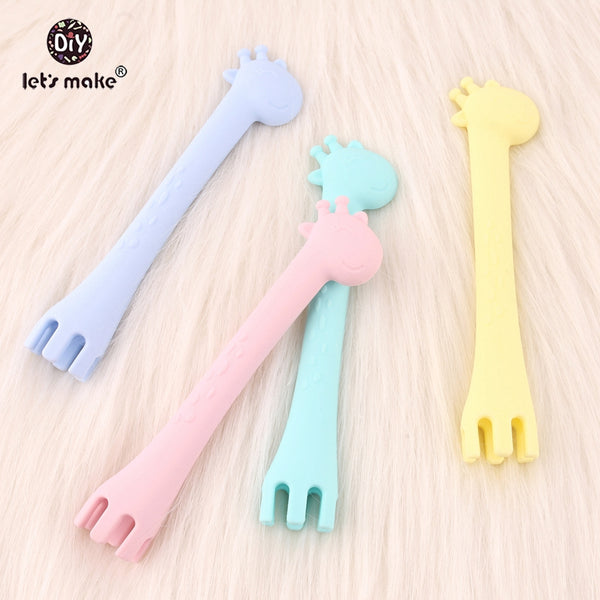 silicone baby fork, baby fork,baby utensils, silicone fork