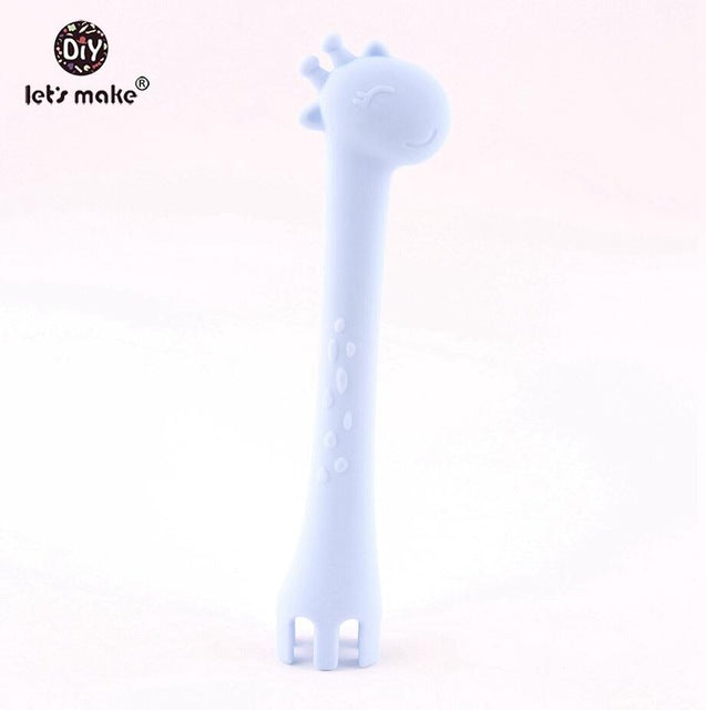 silicone baby fork, baby fork,baby utensils, silicone fork
