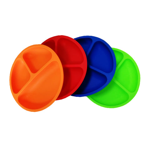 Round Silicone Baby Plate