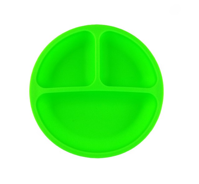 Round Silicone Baby Plate