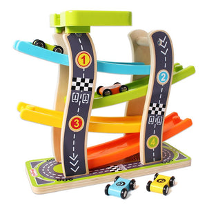 Wooden Sliding Race Car Toy