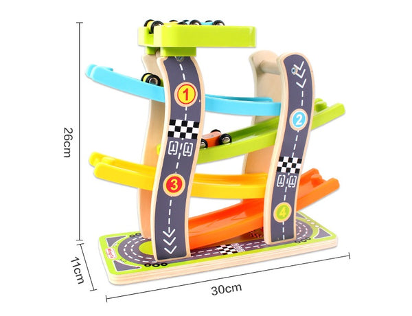 Wooden Sliding Race Car Toy